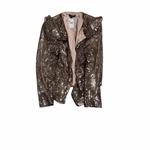 Lane Bryant Sequin Blazer in Rose Gold Sequin